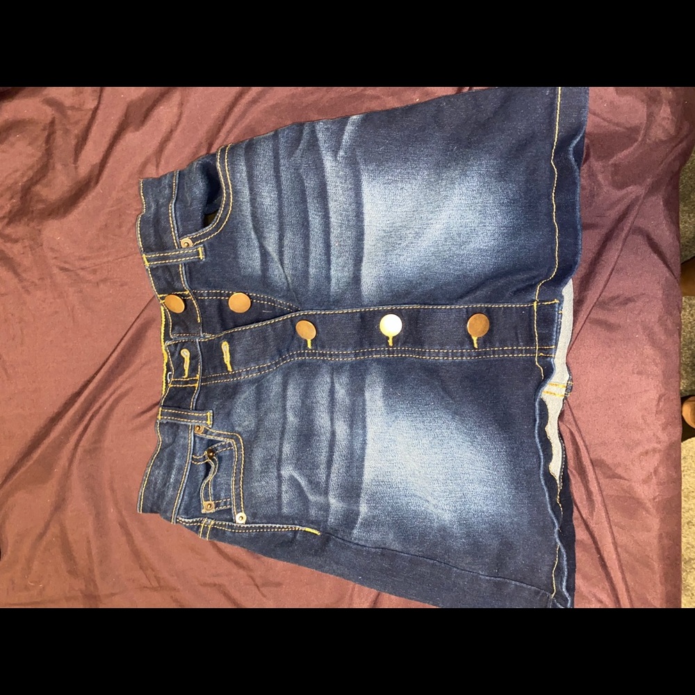 NoBo size 1 high waisted skirt denim